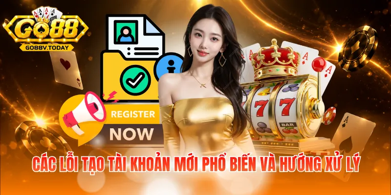 Các lỗi tạo tài khoản mới phổ biến và hướng xử lý