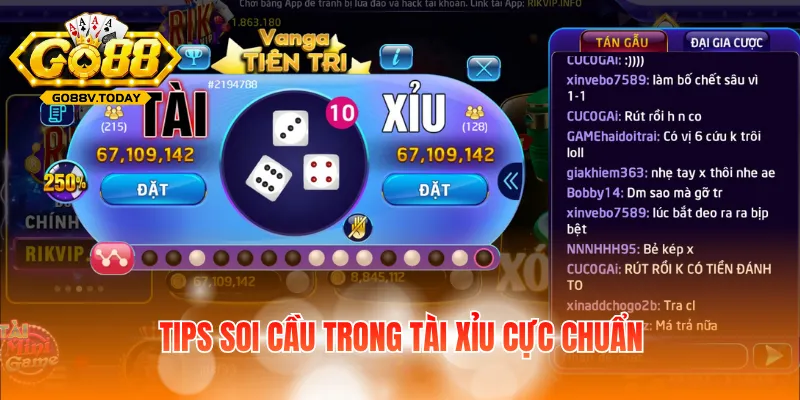 Tips soi cầu trong tài xỉu cực chuẩn